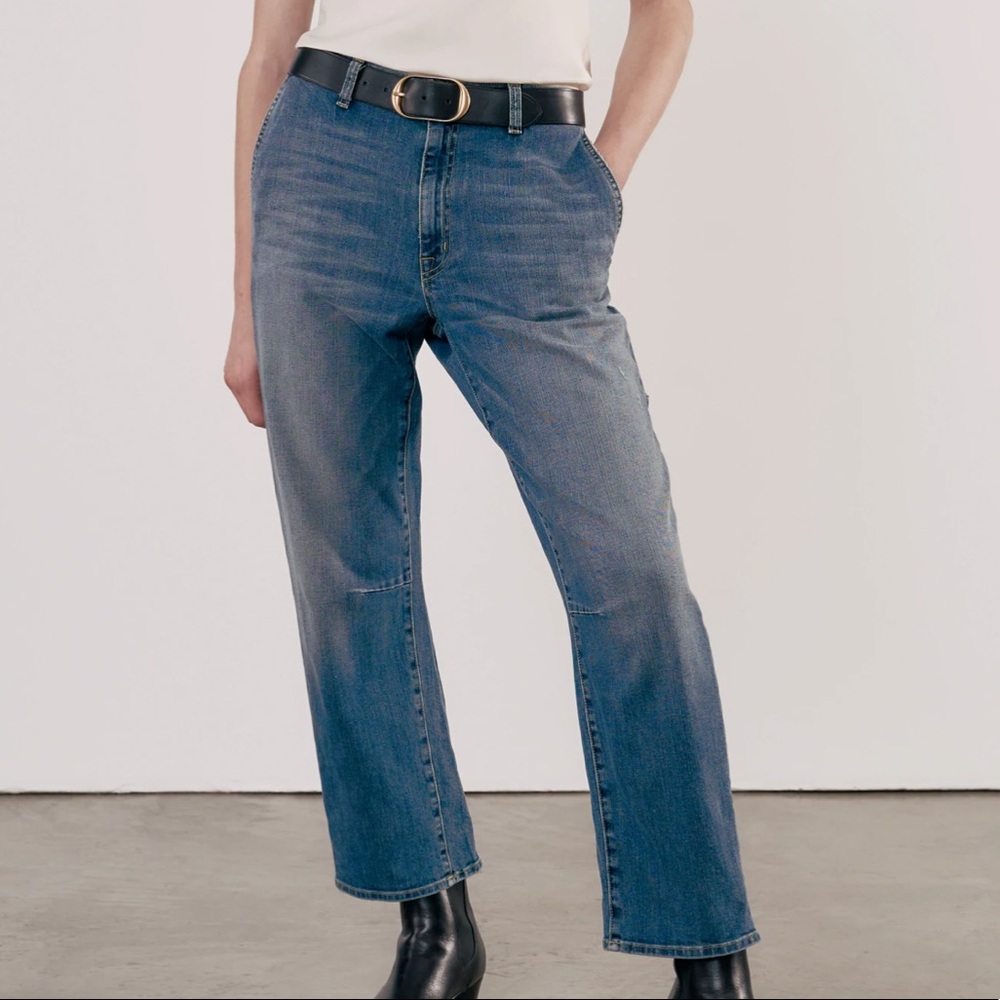 Nili Lotan Classic Wash Carpenter Jeans